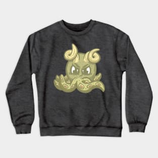 Grumpy Kawaii Octopus Cute Cartoon Character Crewneck Sweatshirt